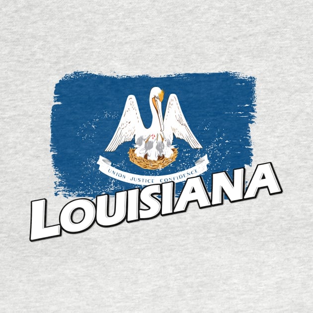 Louisiana flag by PVVD